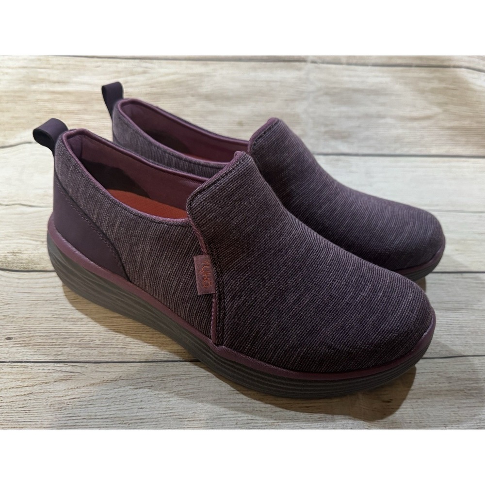 RYKA Stretch Gore Slip On Shoes Sneakers Loafers Natalie Perfect Purple Sz 7